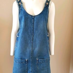 Attitude Jean overall dress 👗